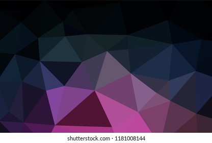 Dark Pink, Blue vector polygon abstract layout. Colorful abstract illustration with gradient. Brand new design for your business.