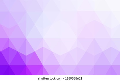 Dark Pink, Blue vector polygon abstract layout. Glitter abstract illustration with an elegant triangles. New template for your brand book.