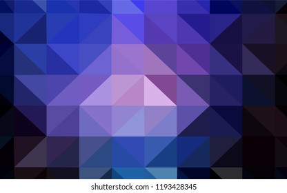 Dark Pink, Blue vector polygon abstract layout. Colorful illustration in abstract style with triangles. Brand new design for your business.