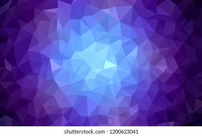 Dark Pink, Blue vector polygon abstract layout. Colorful illustration in polygonal style with gradient. Polygonal design for your web site.