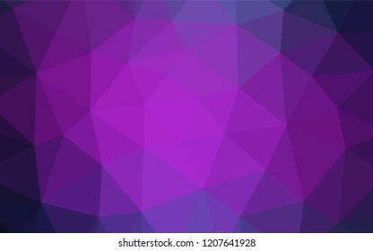 Dark Pink, Blue vector polygon abstract layout. A vague abstract illustration with gradient. A completely new design for your business.