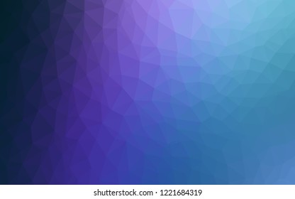 Dark Pink, Blue vector polygon abstract background. Colorful illustration in polygonal style with gradient. New template for your brand book.