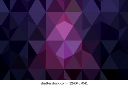 Dark Pink, Blue vector polygon abstract backdrop. A completely new color illustration in a polygonal style. A completely new design for your leaflet.
