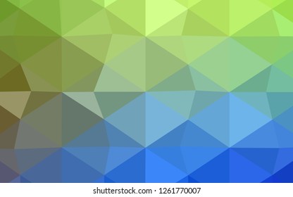 Dark Pink, Blue vector polygon abstract backdrop. Colorful abstract illustration with gradient. A completely new template for your business design.