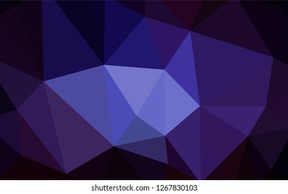 Dark Pink, Blue vector polygon abstract backdrop. Glitter abstract illustration with an elegant triangles. Best triangular design for your business.
