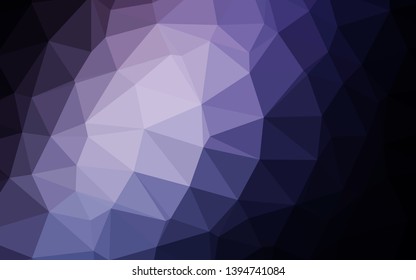 Dark Pink, Blue vector polygon abstract backdrop. An elegant bright illustration with gradient. Polygonal design for your web site.