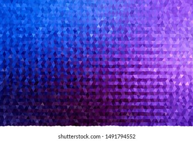 Dark Pink, Blue vector polygon abstract layout. Shining colorful illustration with triangles. A completely new design for your leaflet.