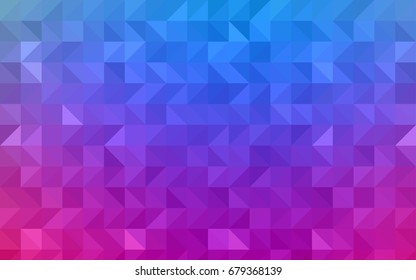 Dark Pink, Blue vector polygon abstract background. A completely new color illustration in a vague style. Brand-new style for your business design.
