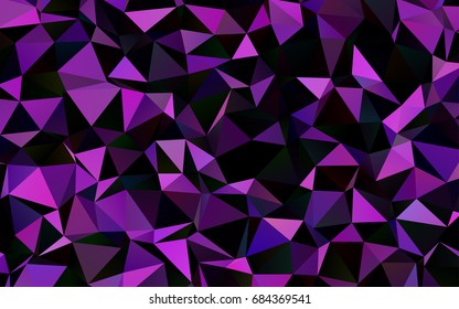 Dark Pink, Blue vector polygon abstract background. Colorful abstract illustration with gradient. Brand-new design for your business.