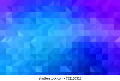 Dark Pink, Blue vector polygon abstract background. Brand-new colored illustration in blurry style with gradient. Brand-new design for your business.