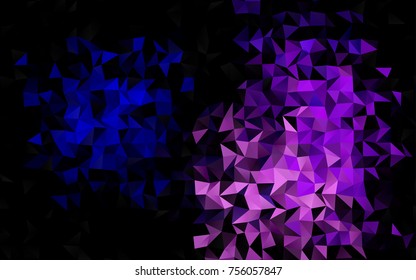 Dark Pink, Blue vector polygon abstract pattern. An elegant bright illustration with gradient. The completely new template can be used for your brand book.