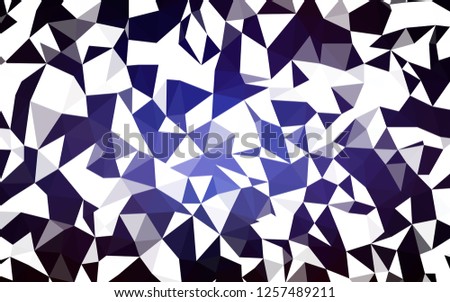Dark Pink, Blue vector polygon abstract layout. Geometric illustration in Origami style with gradient.  Completely new template for your banner.