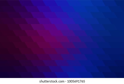 Dark Pink, Blue vector polygonal illustration consisting of rectangles. Rectangular design for your business. Creative geometric background in origami style with gradient.