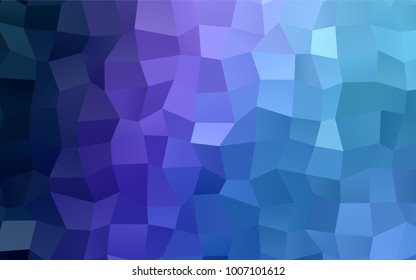 Dark Pink, Blue vector polygonal illustration, which consist of rectangles. Rectangular pattern for your business design. Geometric background in Origami style with gradient. 