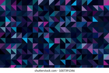 Dark Pink, Blue vector polygonal template. Modern geometrical abstract illustration with gradient. A completely new design for your business.