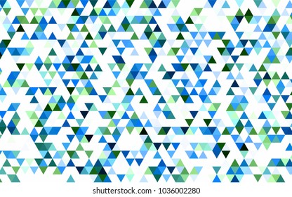 Dark Pink, Blue vector polygonal pattern. Geometric illustration in Origami style with gradient.  The textured pattern can be used for background.