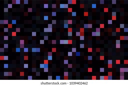 Dark Pink, Blue vector polygonal illustration, which consist of rectangles. Rectangular pattern for your business design. Geometric background in Origami style with gradient. 