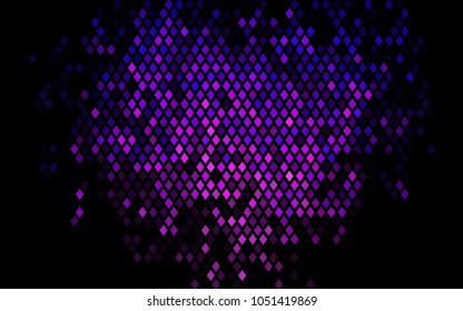 Dark Pink, Blue vector polygonal illustration consisting of rectangles. Rectangular design for your business. Creative geometric background in origami style with gradient.