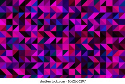 Dark Pink, Blue vector polygonal background. Colorful illustration in abstract style with gradient. Brand-new design for your business.