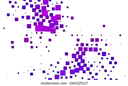 Dark Pink, Blue vector polygonal illustration, which consist of rectangles. Rectangular pattern for your business design. Geometric background in Origami style with gradient. 
