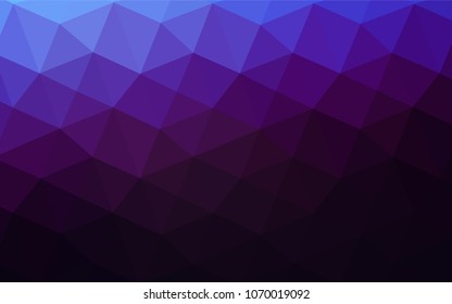 Dark Pink, Blue vector polygonal pattern. A sample with polygonal shapes. Textured pattern can be used for background.