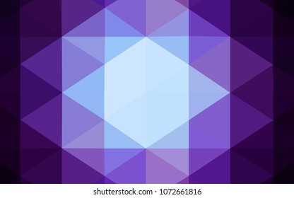 Dark Pink, Blue vector polygonal template. Colorful illustration in polygonal style with gradient. The polygonal design can be used for your web site.
