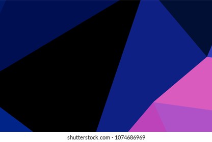 Dark Pink, Blue vector polygonal template. A completely new color illustration in a vague style. The completely new template can be used for your brand book.