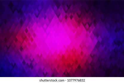 Dark Pink, Blue vector polygonal illustration consisting of rectangles. Rectangular design for your business. Creative geometric background in origami style with gradient.