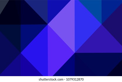 Dark Pink, Blue vector polygonal background. Creative geometric illustration in Origami style with gradient. Brand-new design for your business.
