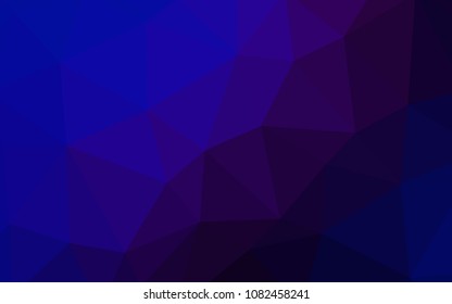 Dark Pink, Blue vector polygonal template. Shining polygonal illustration, which consist of triangles. New template for your brand book.