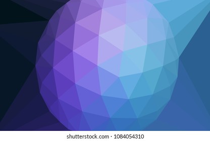Dark Pink, Blue vector polygonal pattern with a diamond. Abstract illustration with an elegant triangles. Textured pattern for your backgrounds.