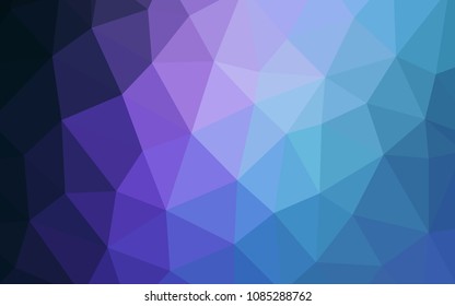 Dark Pink, Blue vector polygonal template. Creative geometric illustration in Origami style with gradient. Completely new template for your banner.