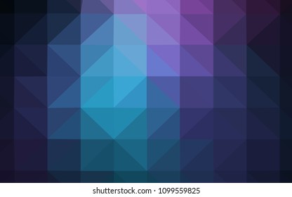 Dark Pink, Blue vector polygonal pattern. Colorful abstract illustration with triangles. Brand new design for your business.