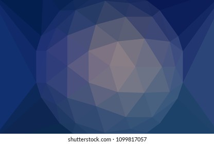 Dark Pink, Blue vector polygonal background with a diamond. Colorful abstract illustration with triangles. Triangular pattern for your design.