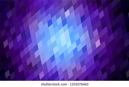 Dark Pink, Blue vector polygonal illustration consisting of rectangles. Rectangular design for your business. Creative geometric background in origami style with gradient.