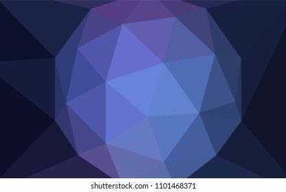 Dark Pink, Blue vector polygonal template. A completely new color illustration in a polygonal style. Textured pattern for your backgrounds.