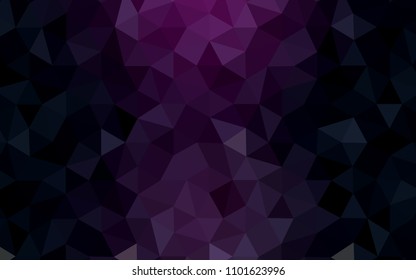 Dark Pink, Blue vector polygonal background. Creative geometric illustration in Origami style with gradient. Best triangular design for your business.