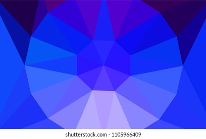 Dark Pink, Blue vector polygonal template with a diamond. Elegant polygonal illustration with gradient. Pattern for a brand book's backdrop.