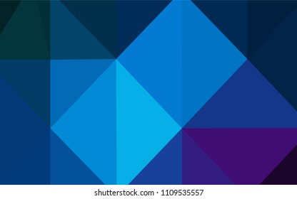 Dark Pink, Blue vector polygonal pattern. Triangular geometric sample with gradient.  The polygonal design can be used for your web site.