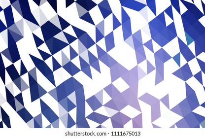 Dark Pink, Blue vector polygonal pattern. Glitter abstract illustration with an elegant design. A new texture for your design.