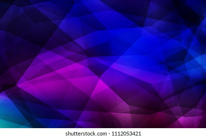 Dark Pink, Blue vector polygonal template. A sample with polygonal shapes. A completely new design for your leaflet.