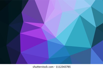 Dark Pink, Blue vector polygonal template. A sample with polygonal shapes. A completely new design for your business.