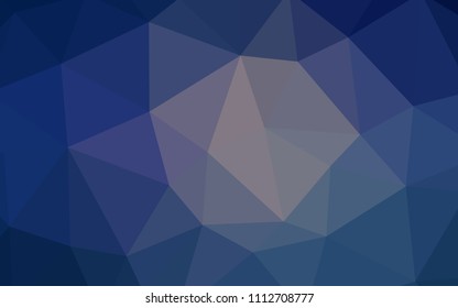 Dark Pink, Blue vector polygonal template. Geometric illustration in Origami style with gradient.  Completely new template for your banner.