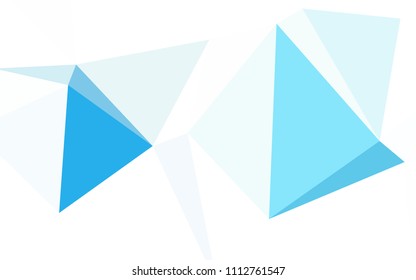 Dark Pink, Blue vector polygonal background. A completely new color illustration in a polygonal style. Brand new design for your business.