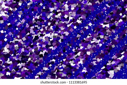 Dark Pink, Blue vector polygonal illustration consisting of rectangles. Rectangular design for your business. Creative geometric background in origami style with gradient.
