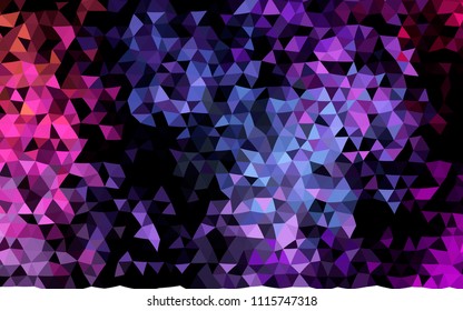 Dark Pink, Blue vector polygonal template. A sample with polygonal shapes. The polygonal design can be used for your web site.