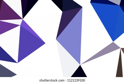 Dark Pink, Blue vector polygonal pattern. A sample with polygonal shapes. Pattern for a brand book's backdrop.
