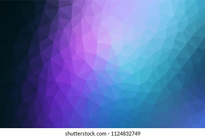 Dark Pink, Blue vector polygonal template. Colorful illustration in abstract style with triangles. Pattern for a brand book's backdrop.