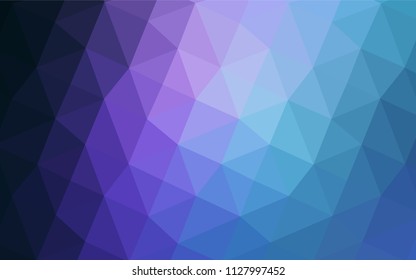Dark Pink, Blue vector polygonal background. Creative geometric illustration in Origami style with gradient. A completely new design for your business.
