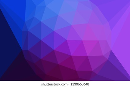 Dark Pink, Blue vector polygonal template with a diamond. Colorful illustration in a polygonal style. A completely new design for your leaflet.